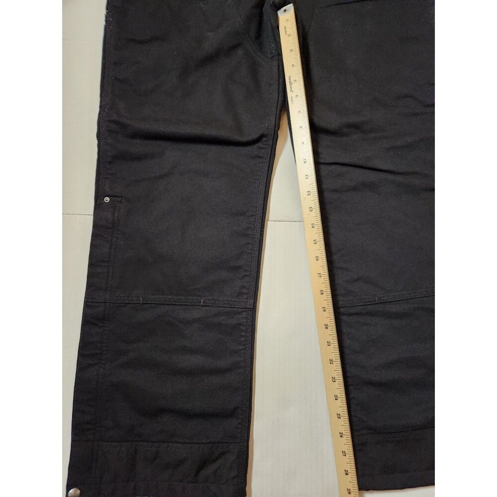 Carhartt Women’s Washed Duck Insulated Bib Overalls Black Large - Picture 5 of 9